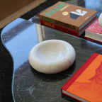 Curved Round Marble Bowl