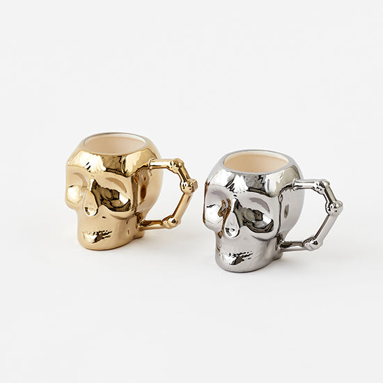 Skull Mug, Set of 4 Assorted