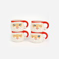 Santa Mug, Set of 4 Assorted Styles