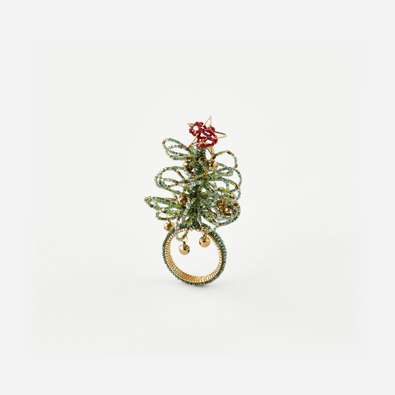 Beaded Tree Napkin Ring