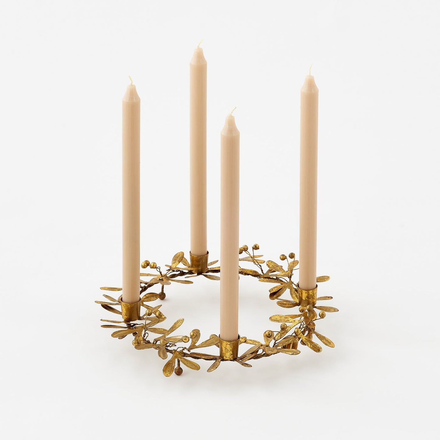 Mistletoe Wreath Taper Holder