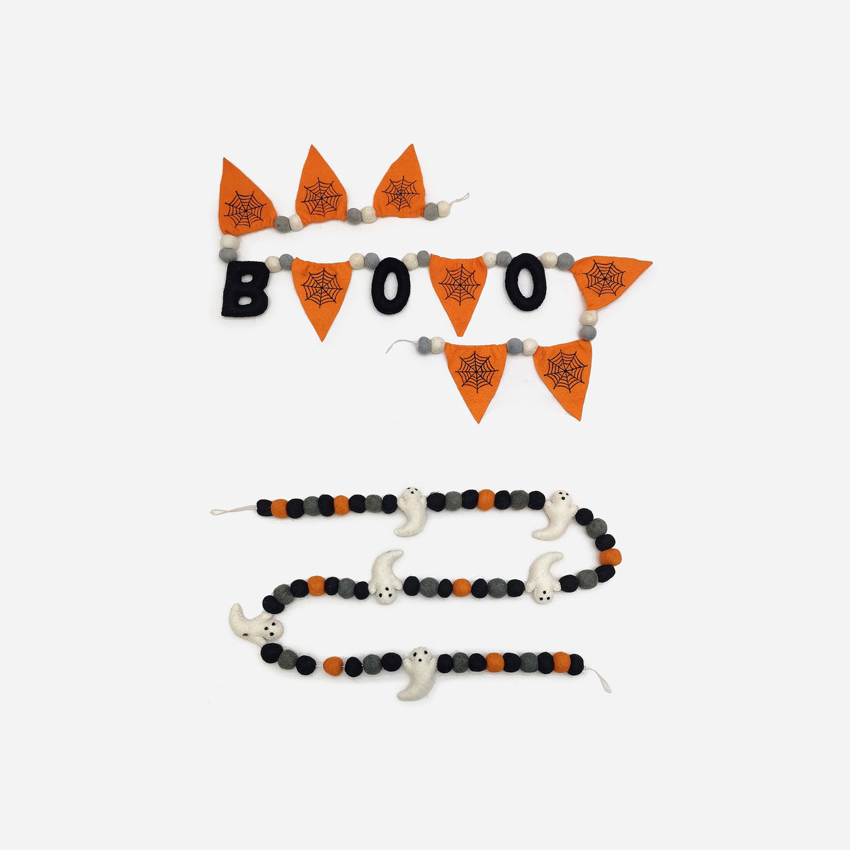 Halloween Felt Garland, Set of 2 Assorted