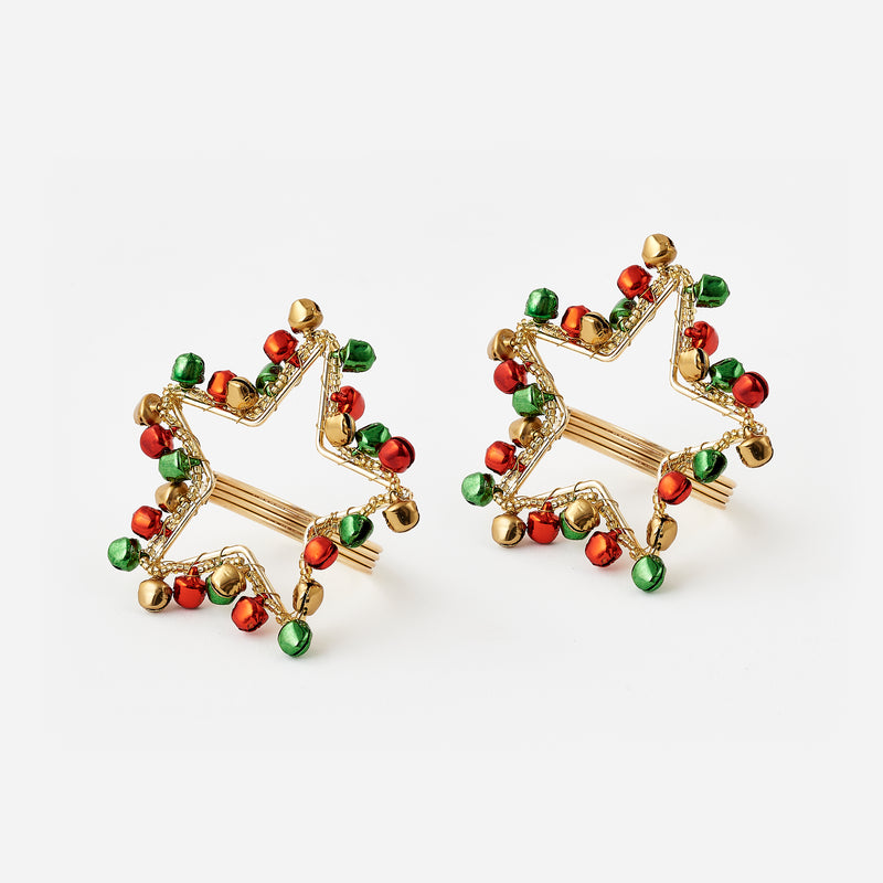 Star with Bells Napkin Ring