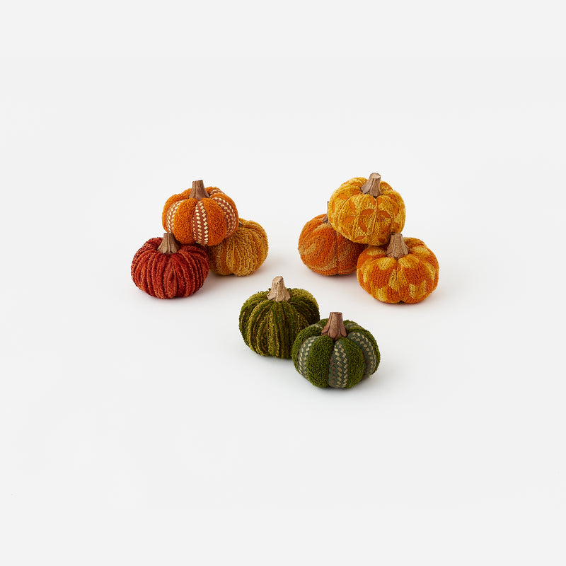 Knit Pumpkin, Set of 8 Assorted - Small