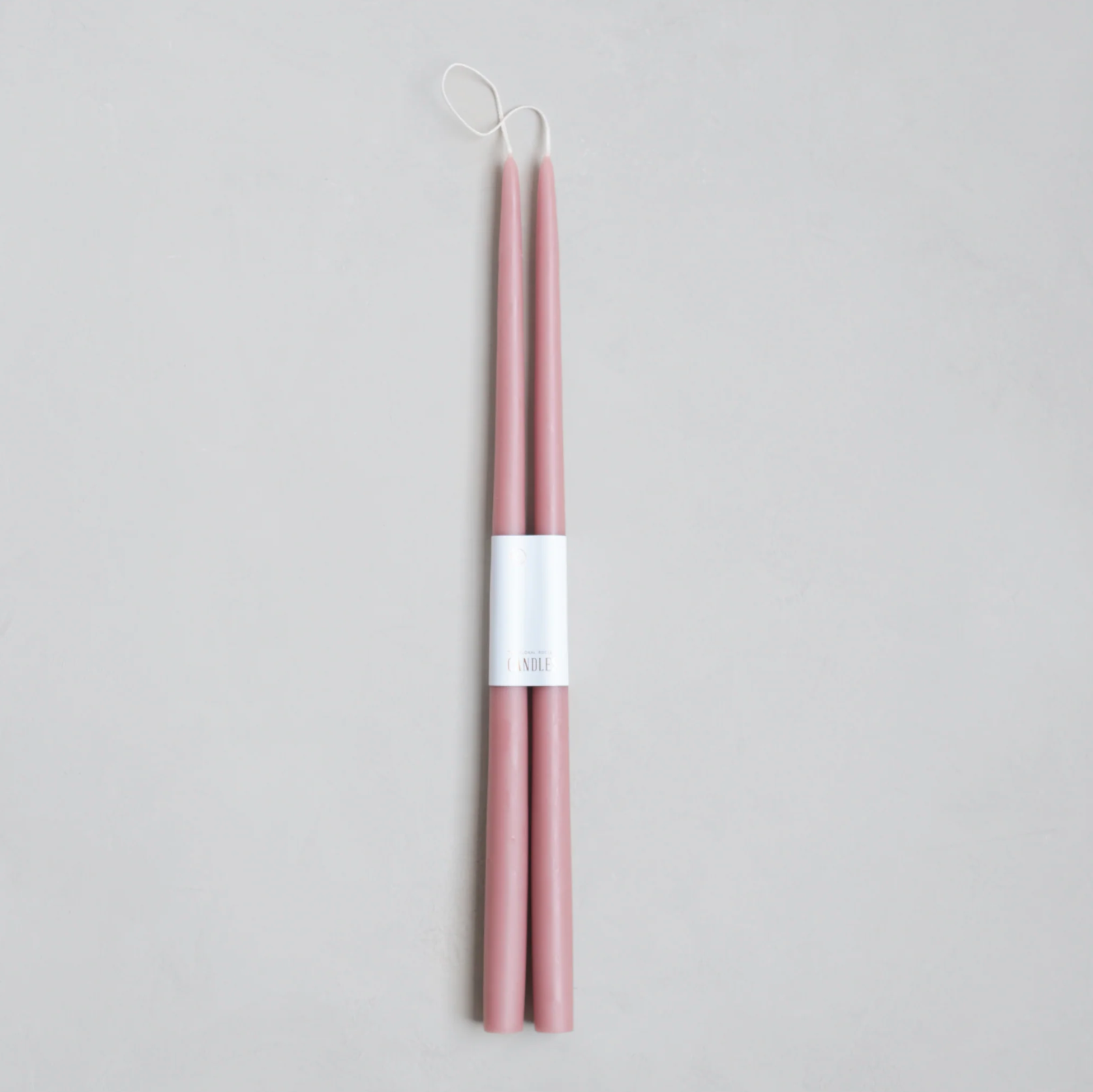 Pair of Taper Candles - Rose