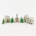 Lighted Houses with Trees, Set of 7