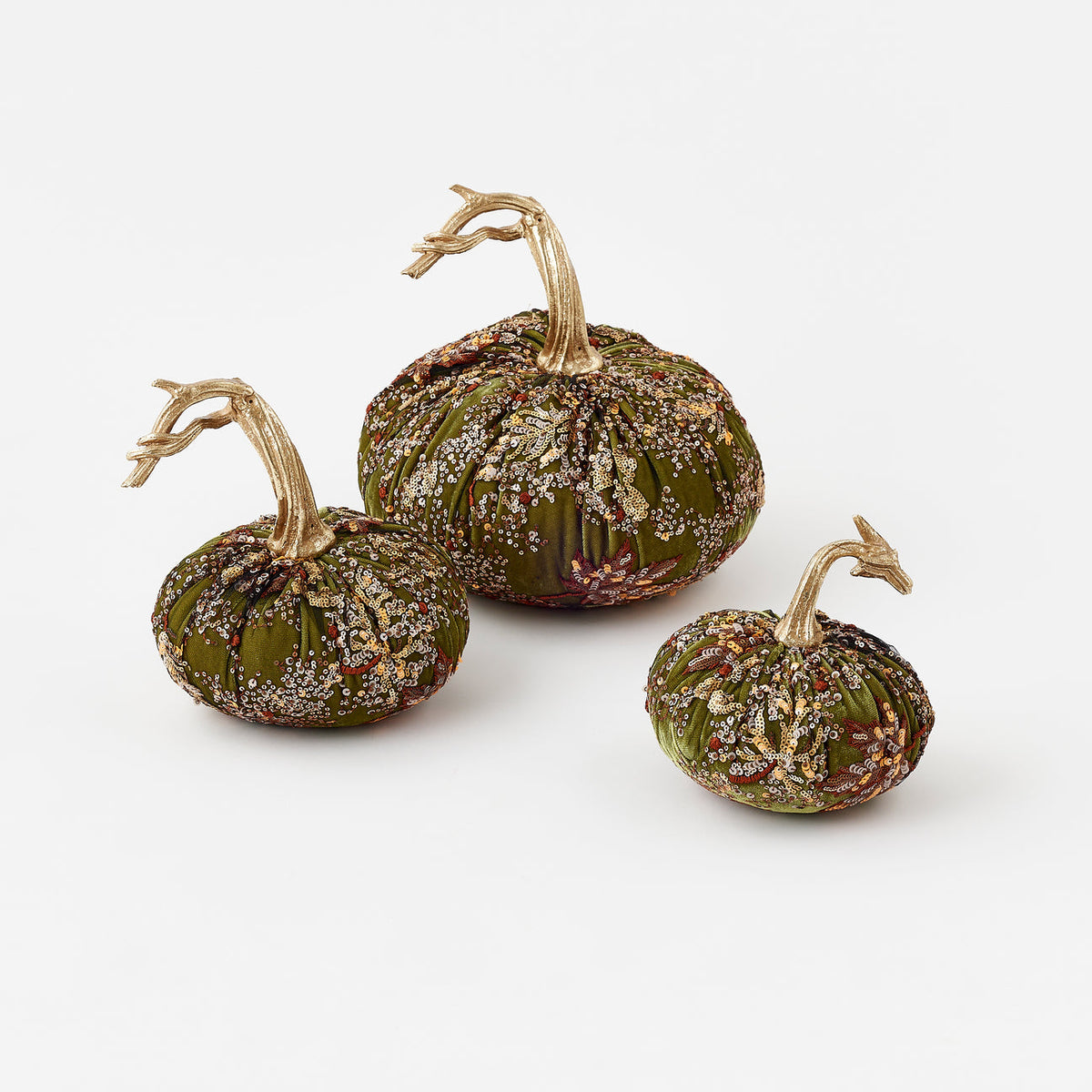 Sequin Pumpkin, Set of 3 Assorted