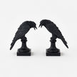 Crow Figurine, Set of 2 Assorted