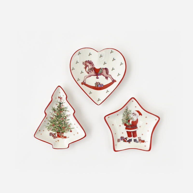 Tidbit Dish, Set of 3 Assorted, Set A