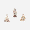 Nutcracker, Tree and Sleigh Ornament, Set of 3 Assorted - Neutral