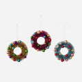 Shiny Ball Wreath Ornament, Set of 3 Assorted
