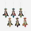 Nutcracker Finial Ornament, Set of 6 Assorted