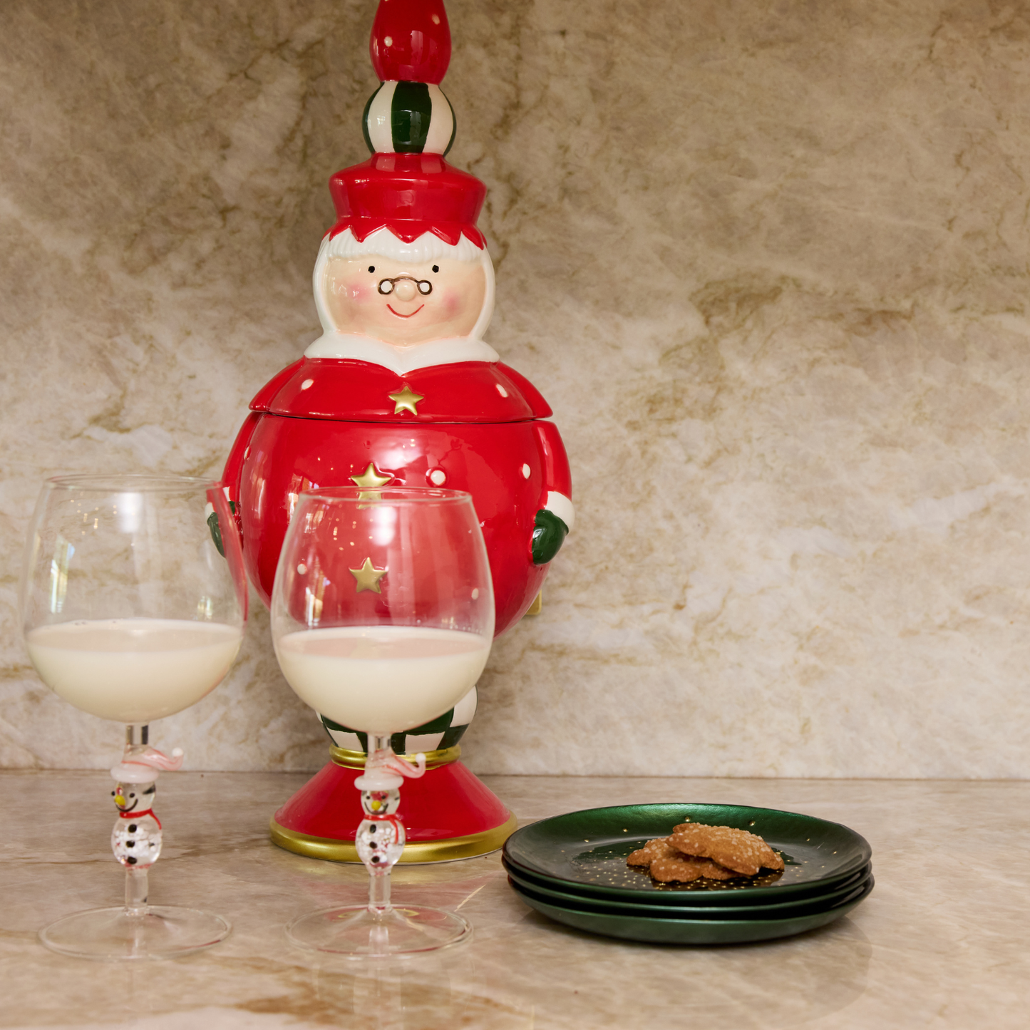 Snowman Icon Glassware Collection