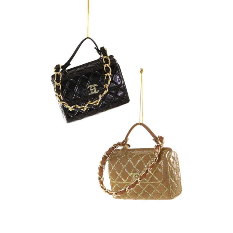 Set of 2 Luxe Handbags Ornament