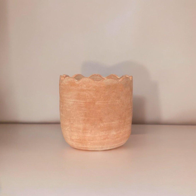 Wavy Terracotta Planter