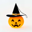LED Hanging Pumpkin with Witch Hat and Adapter