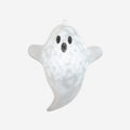 Hanging Flocked Ghost with Revolving Lights and Adapter
