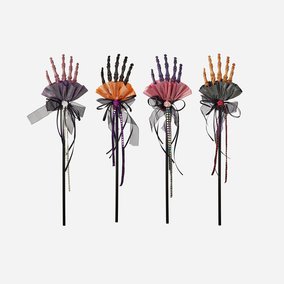 Skeleton Hand Pic, Set of 4 Assorted