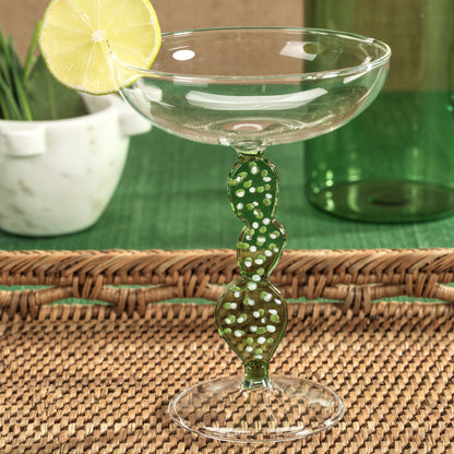 Climbing Cacti Tequila Cocktail Glasses - Set of 4 - Drinkware Sets by Carlyle Avenue