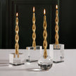 Square Crystal Glass Taper Holder