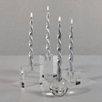 Square Crystal Glass Taper Holder - Taper Holder by Carlyle Avenue