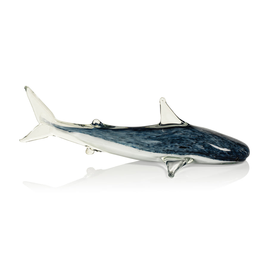 Decorative Glass Blue Shark