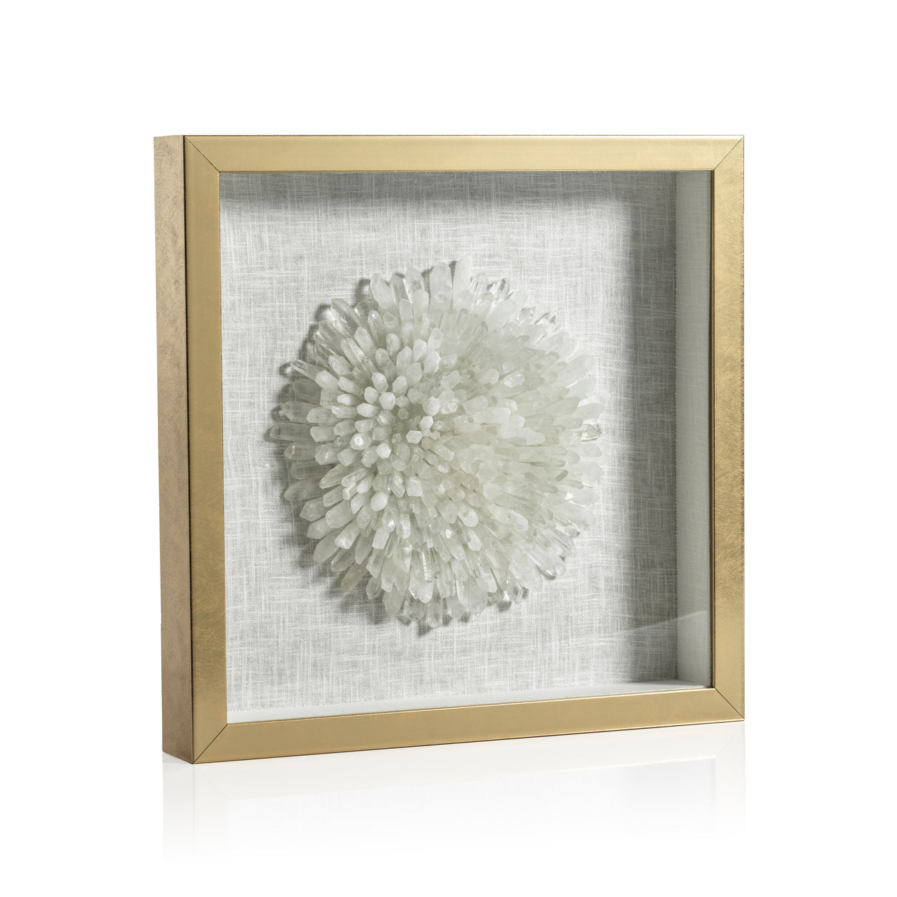 Gold Framed Crystal Flower - CARLYLE AVENUE