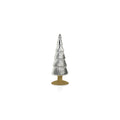 Alpine Glass Tree on Gold Glitter Base - Silver - Christmas Trees by Carlyle Avenue