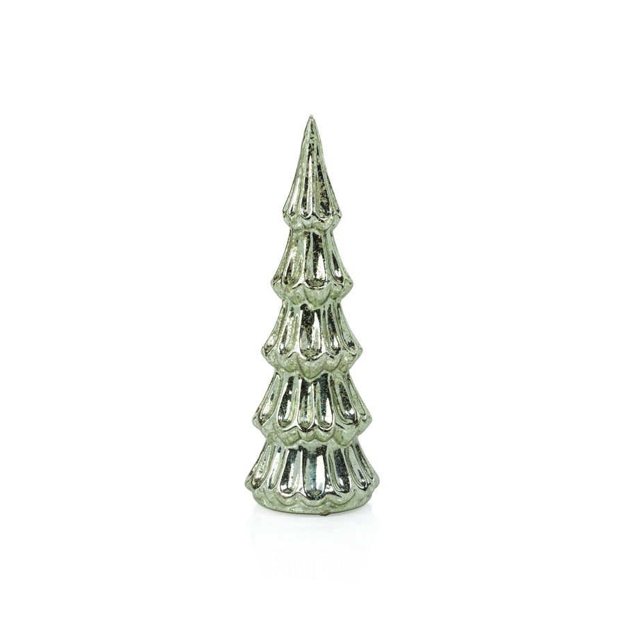 Vintage LED Glass Tree - Light Green