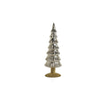 Miramonti Glass Tree on Gold Glitter Base - Silver - Christmas Trees by Carlyle Avenue