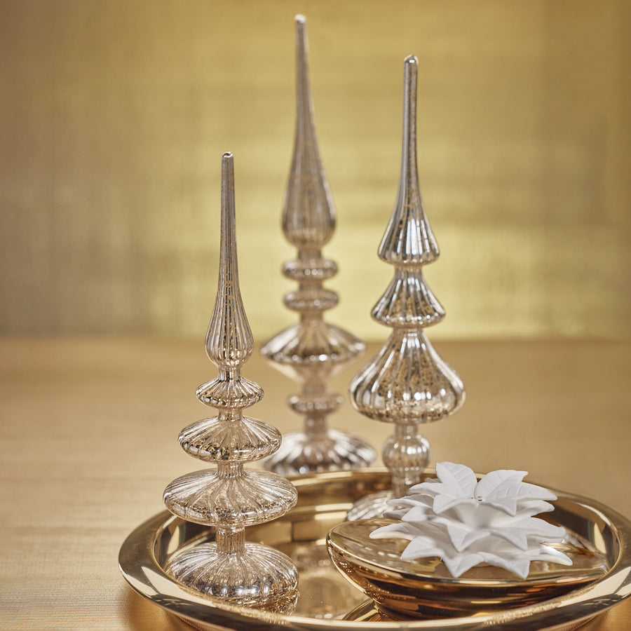 Decorative LED Finial - Antique Silver