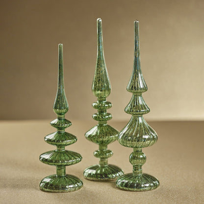 Decorative LED Finial - Green - Christmas Decor by Carlyle Avenue