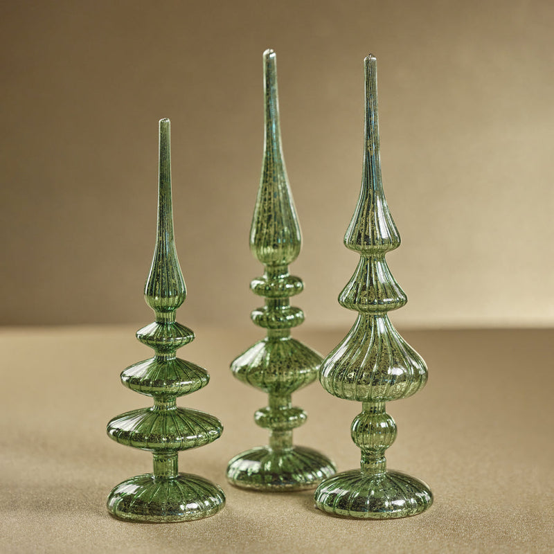 Decorative LED Finial - Green - Christmas Decor by Carlyle Avenue