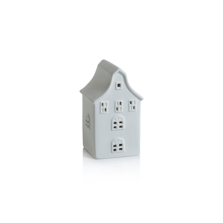 Swiss Mountain LED Porcelain House - Matte White