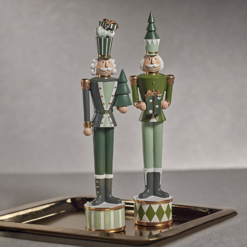 Nutcracker Soldier - Green - Holiday Decor by Carlyle Avenue