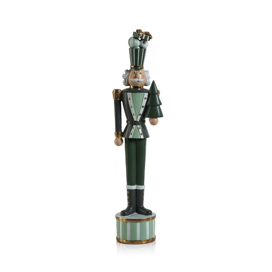 Nutcracker Soldier - Green - Holiday Decor by Carlyle Avenue