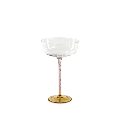 Vicenza Glassware - Amber and Pink - Drinkware Sets by Carlyle Avenue