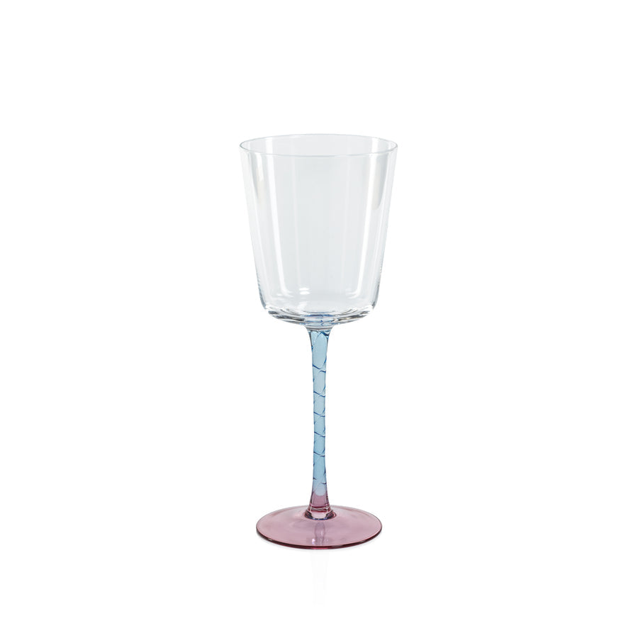 Vicenza Glassware - Pink and Blue