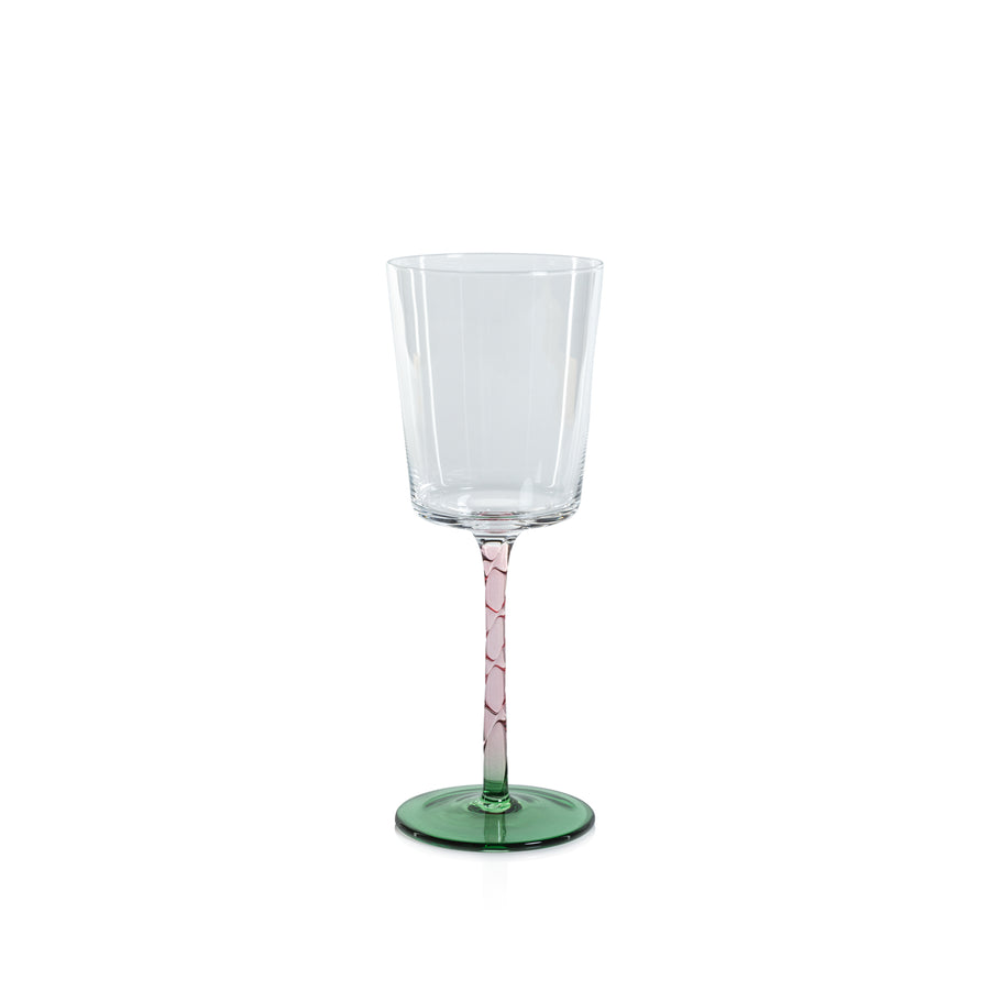 Vicenza Glassware - Green and Pink