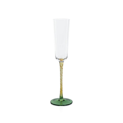 Vicenza Glassware - Green and Amber - Drinkware Sets by Carlyle Avenue