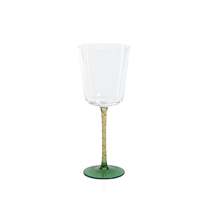 Vicenza Glassware - Green and Amber - Drinkware Sets by Carlyle Avenue