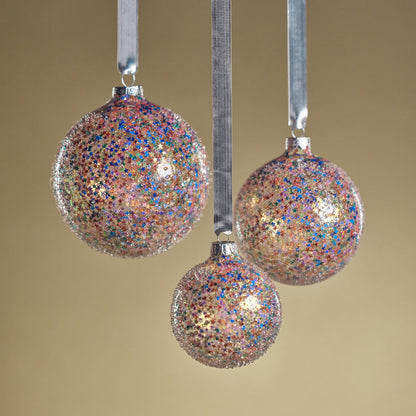 Confetti Glass Ball Ornament - Multi Bright - Ornaments by Carlyle Avenue