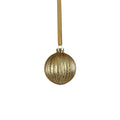 Antique Ribbed Ornament - Matte Gold - Ornaments by Carlyle Avenue