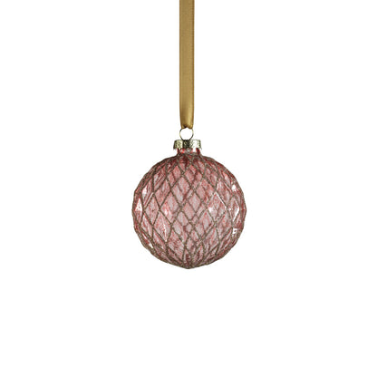 Harlequin Glass Ornament - Plum - Holiday Ornaments by Carlyle Avenue