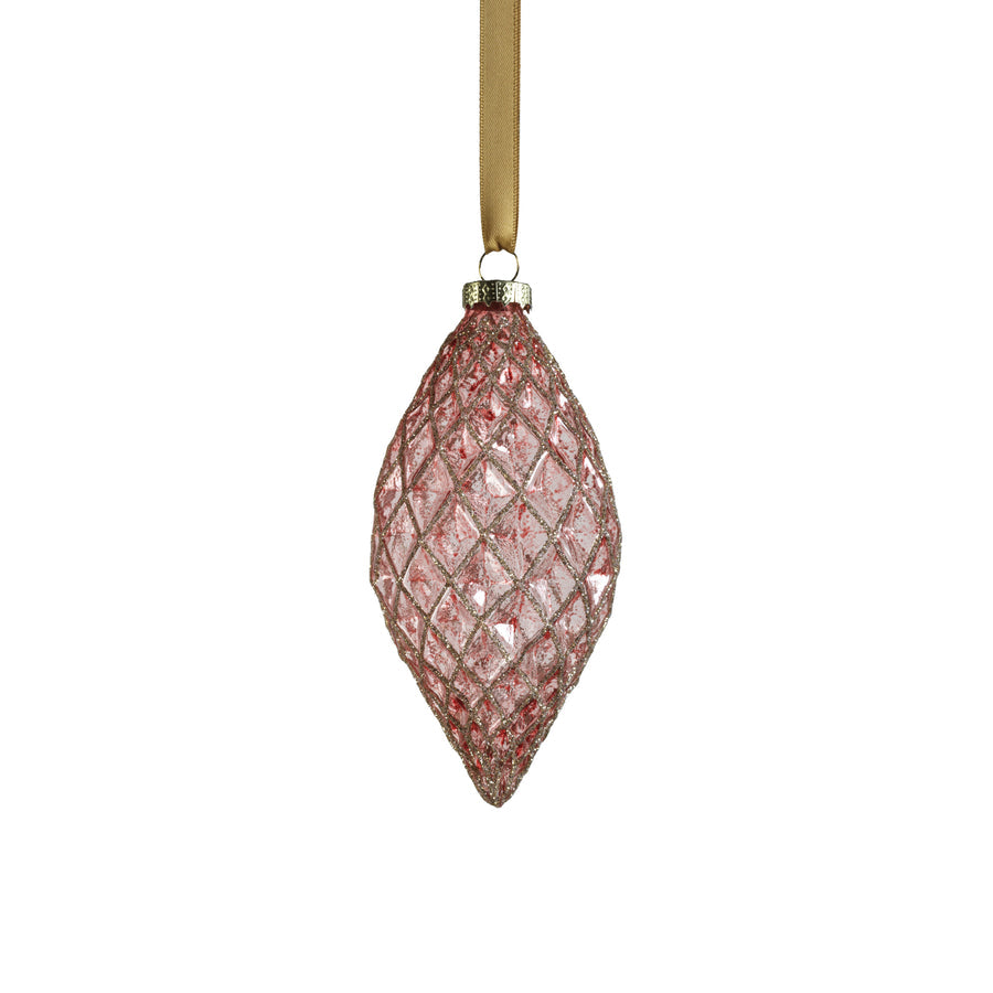 Harlequin Glass Ornament - Plum - Holiday Ornaments by Carlyle Avenue