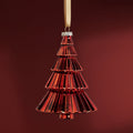 Glass Tree Ornament - Red - Set of 6 - Holiday Ornaments by Carlyle Avenue