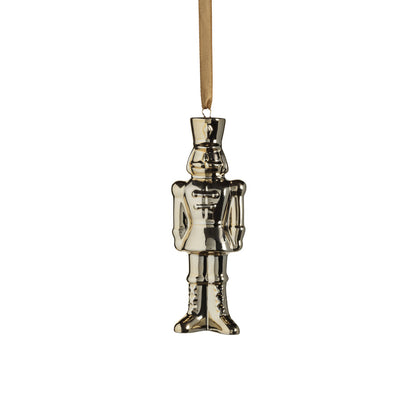 Ceramic Nutcracker Ornament - Gold - Set of 4 - Ornaments by Carlyle Avenue