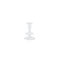 Lucerna Glass Taper Holder - Clear - Taper Holder by Carlyle Avenue
