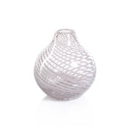 Claire Clear Bud Vases with Blush Swirl - Vases by Carlyle Avenue