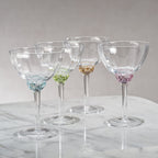 Colette Glassware - Martini/Cocktail Glass - Pastels - Drinkware by Carlyle Avenue